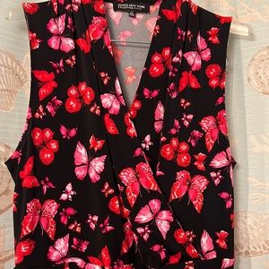 Jny pL dress in black/pink with butterflies! Near perfect condition!